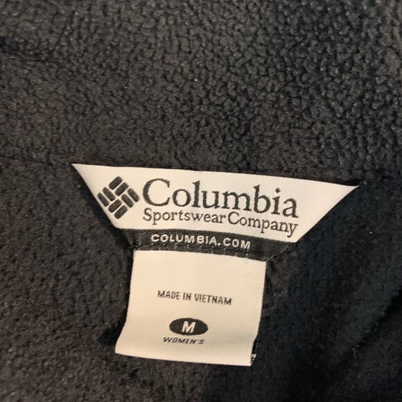 Columbia Jacket Womens M Medium Washed Black Benton Springs Full Zip Fleece - Picture 8 of 13